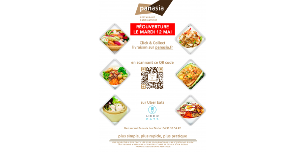 Réouverture Panasia Les Docks le mardi 12 Mai 2020